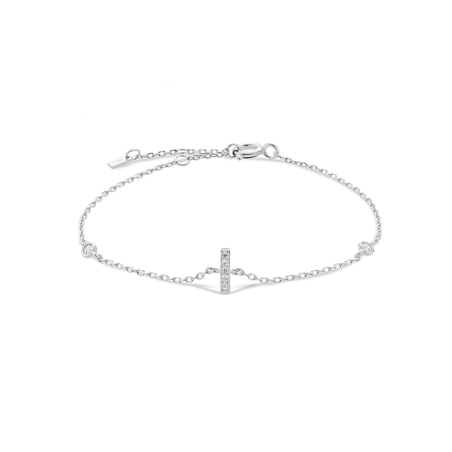 Initial Letter Bracelet (A–Z) – 925 Sterling Silver
