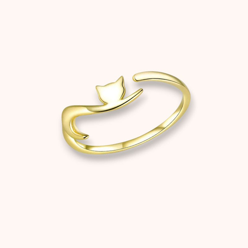 Sticky Cat 925 Sterling Silver Ring