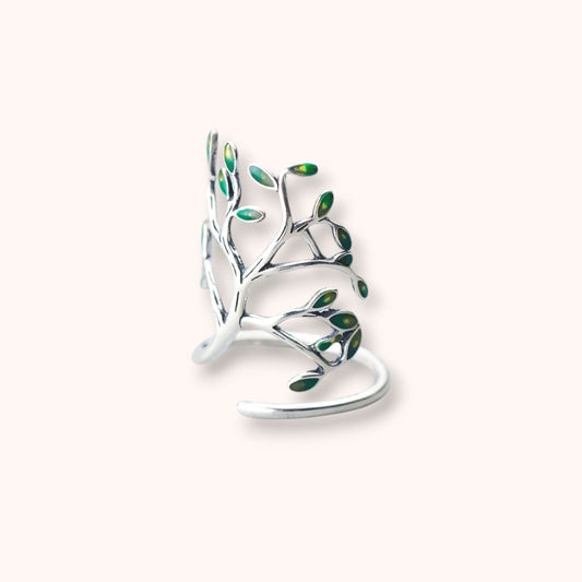 Big Tree Branch Adjustable 925 Sterling Silver Ring