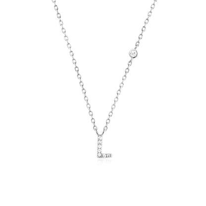 Initial Letter Necklace (A–Z) – 925 Sterling Silver