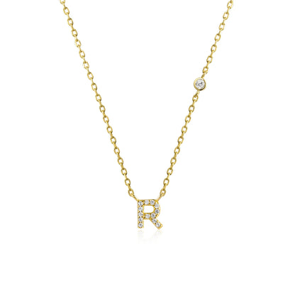 Initial Letter Necklace (A–Z) – 925 Sterling Silver