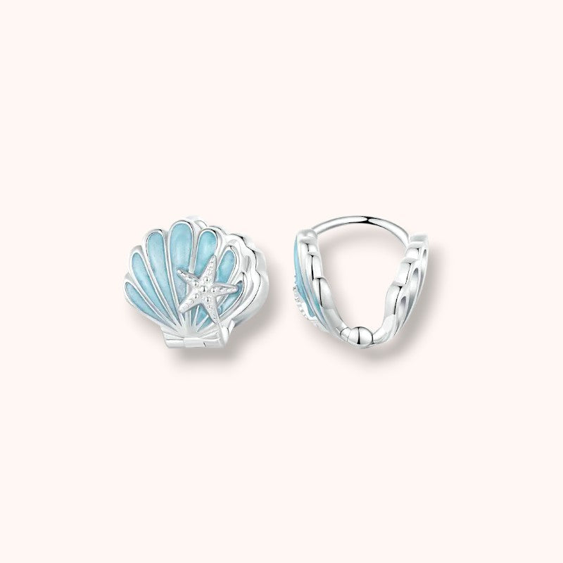 Azure Shell Radiance 925 Sterling Silver Earrings