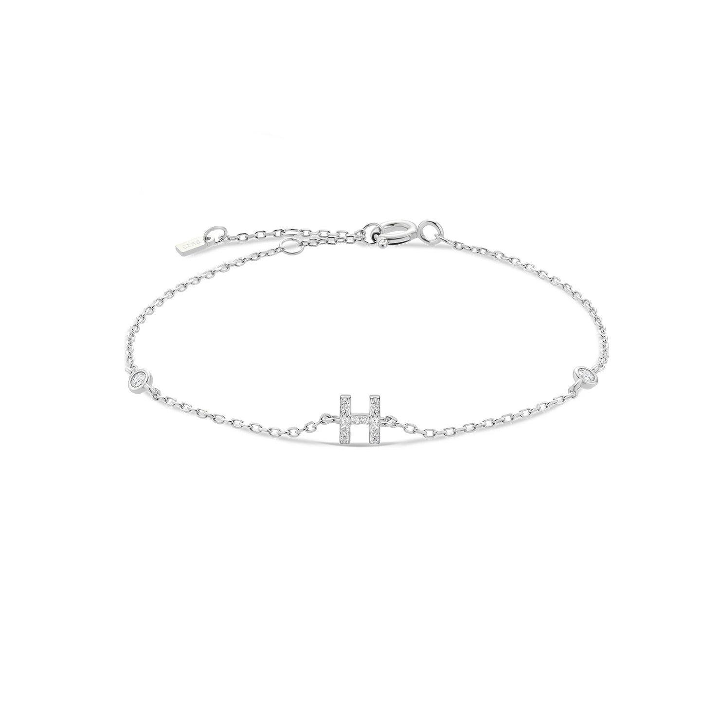 Initial Letter Bracelet (A–Z) – 925 Sterling Silver