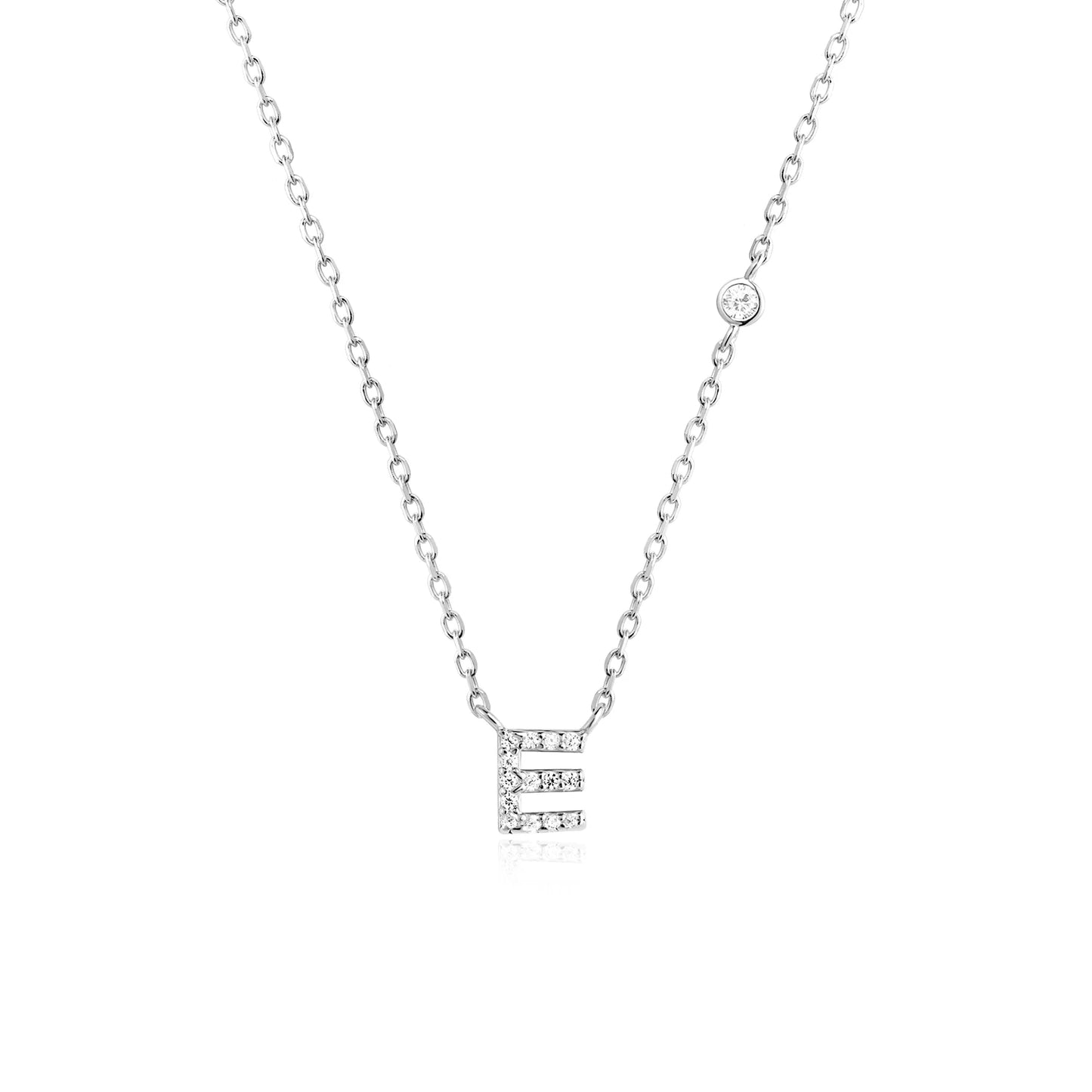 Initial Letter Necklace (A–Z) – 925 Sterling Silver