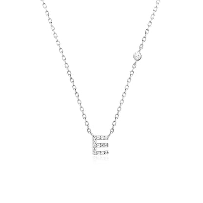 Initial Letter Necklace (A–Z) – 925 Sterling Silver