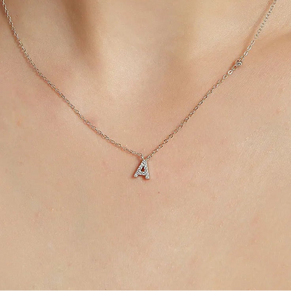 Initial Letter Necklace (A–Z) – 925 Sterling Silver