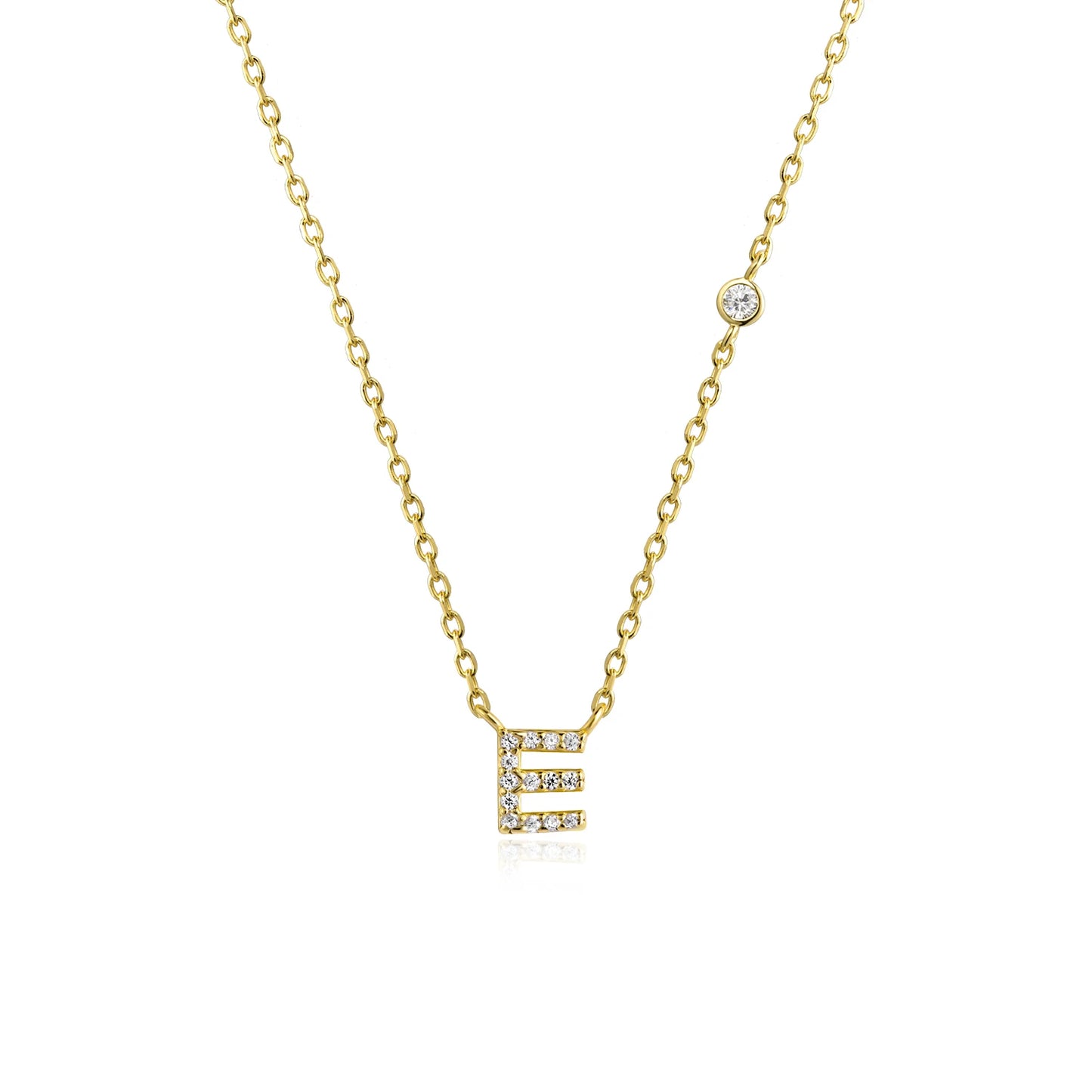 Initial Letter Necklace (A–Z) – 925 Sterling Silver