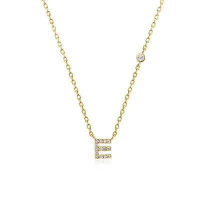 Initial Letter Necklace (A–Z) – 925 Sterling Silver