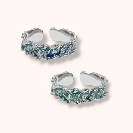 Ocean Edge Crest 925 Sterling Silver Ring
