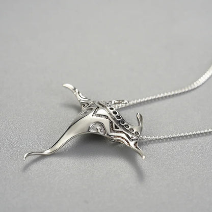 Manta Ray 925 Sterling Silver Necklace