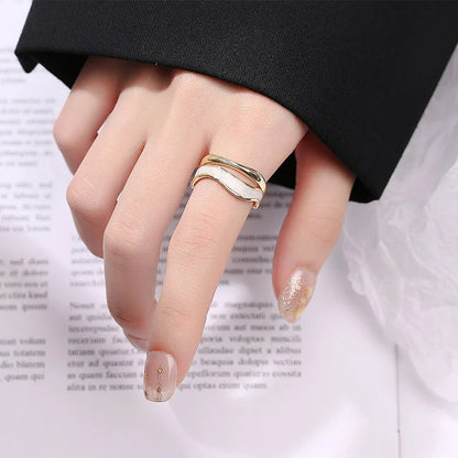 Luna Crest Ring – 925 Sterling Silver Gold-Plated