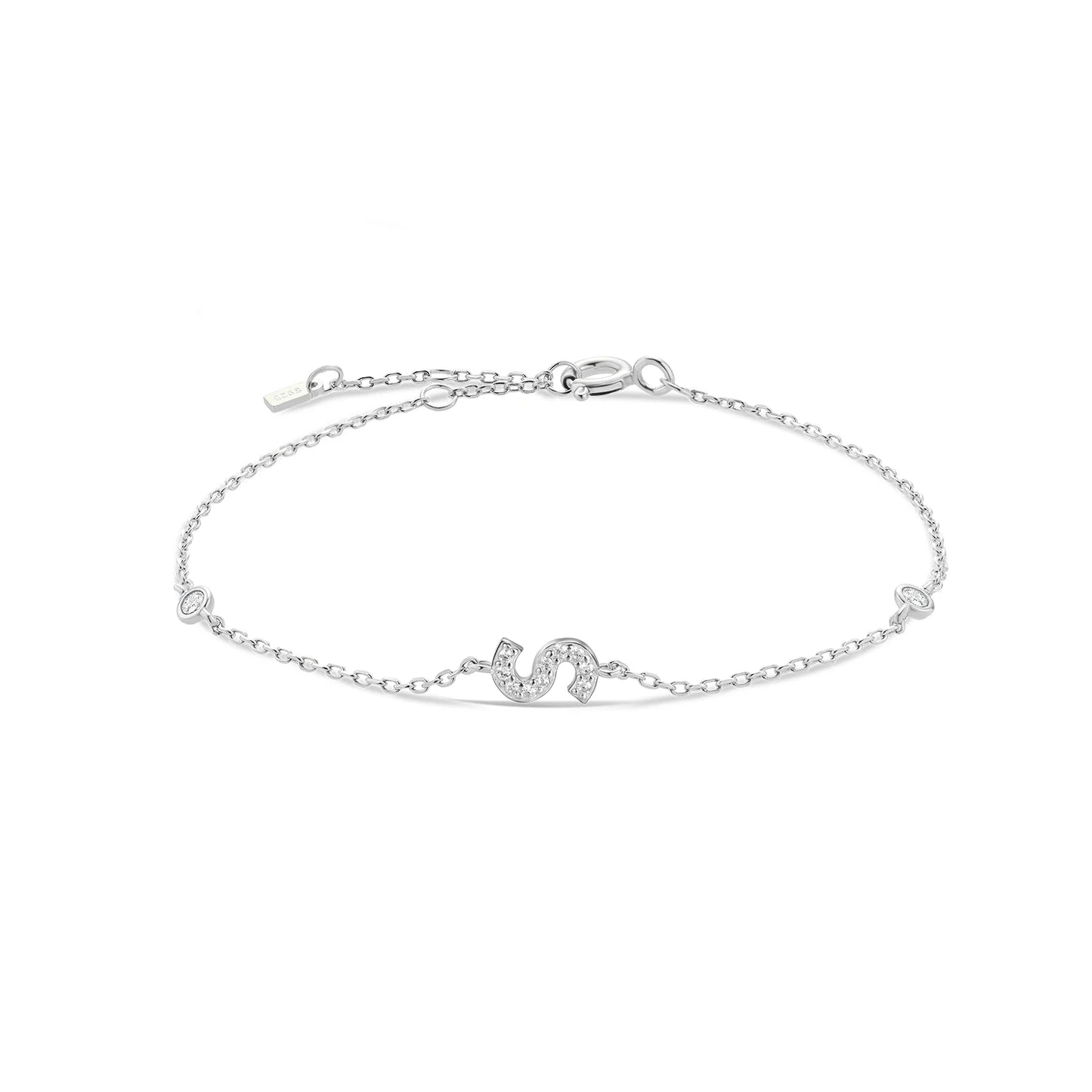 Initial Letter Bracelet (A–Z) – 925 Sterling Silver