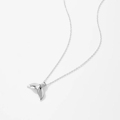 Whale Tail 925 Sterling Silver Necklace