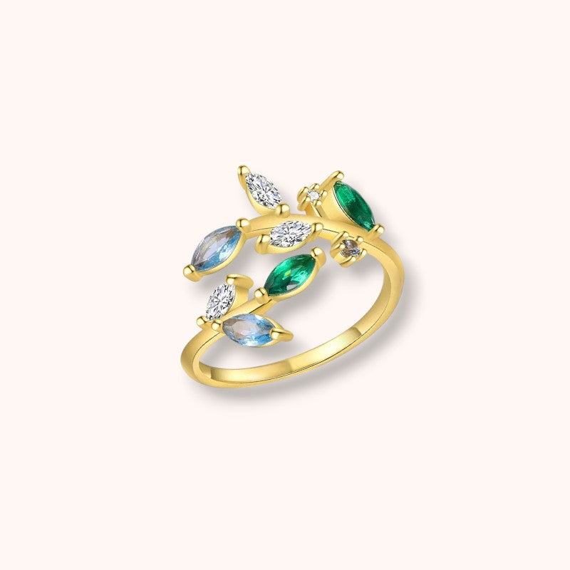 Emerald Garden 925 Sterling Silver Ring