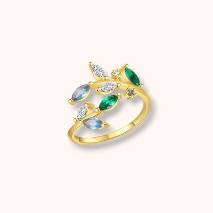 Emerald Garden 925 Sterling Silver Ring