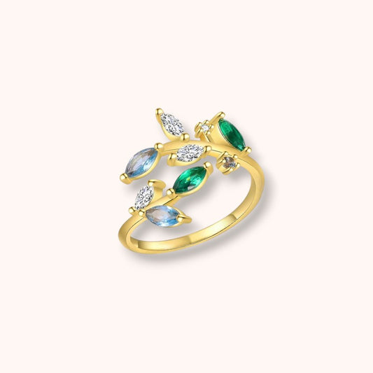 Emerald Garden 925 Sterling Silver Ring