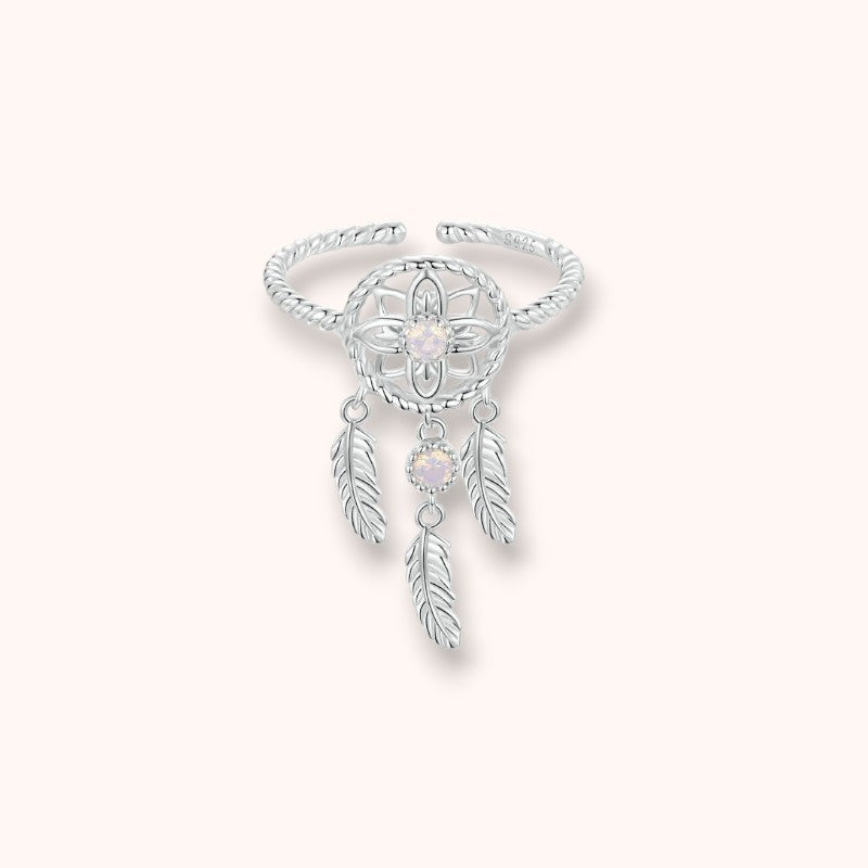 Dream Catcher Open 925 Sterling Silver Ring
