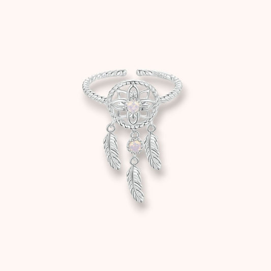Dream Catcher Open 925 Sterling Silver Ring