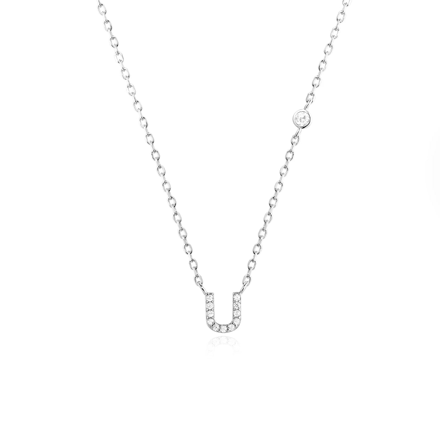 Initial Letter Necklace (A–Z) – 925 Sterling Silver