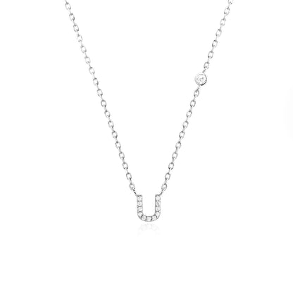 Initial Letter Necklace (A–Z) – 925 Sterling Silver