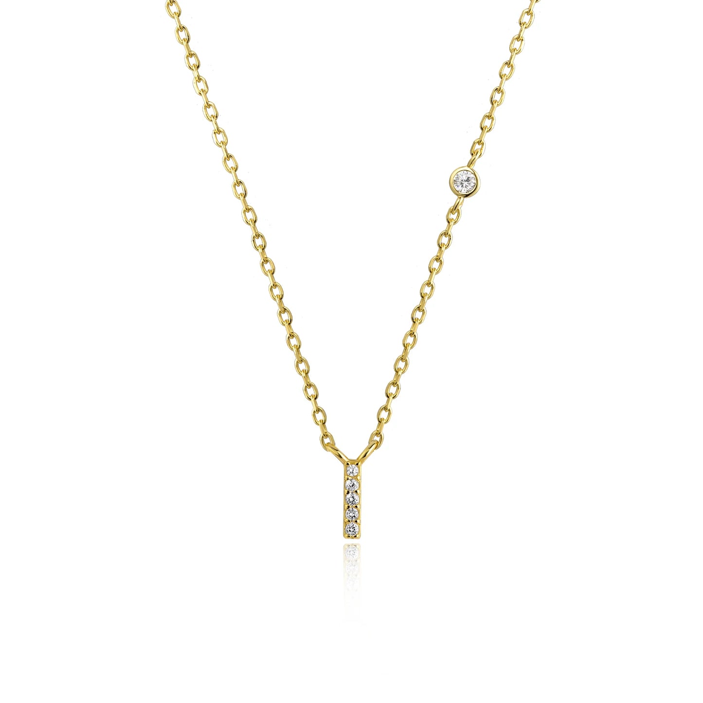 Initial Letter Necklace (A–Z) – 925 Sterling Silver