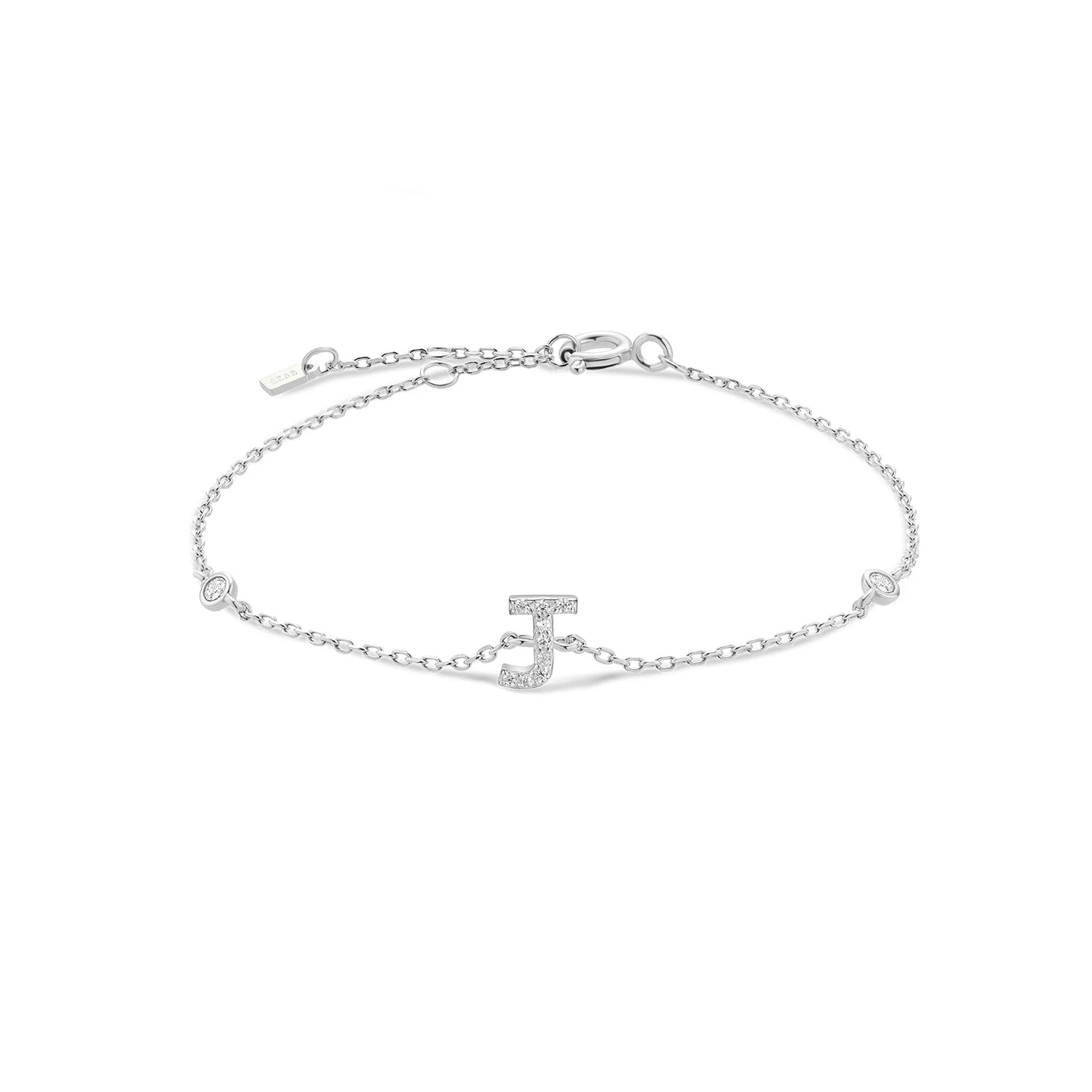Initial Letter Bracelet (A–Z) – 925 Sterling Silver