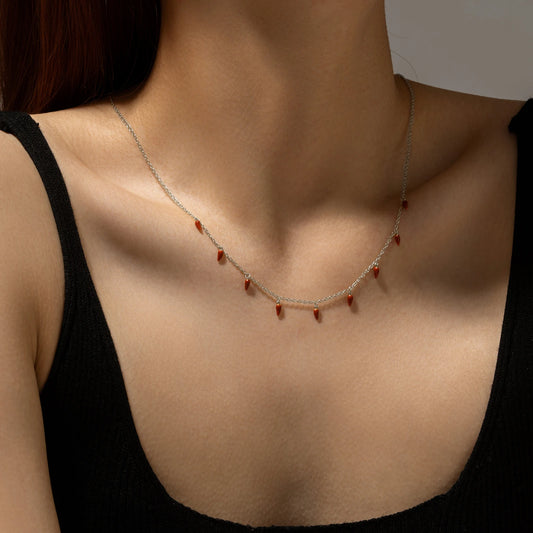 Red Chili Spicy Charm 925 Sterling Silver Necklace