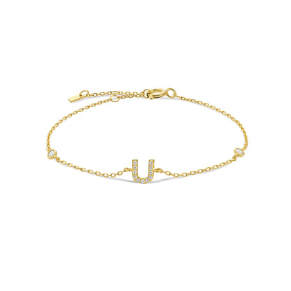 Initial Letter Bracelet (A–Z) – 925 Sterling Silver