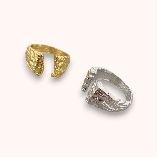 Terra Break Adjustable 925 Sterling Silver Ring