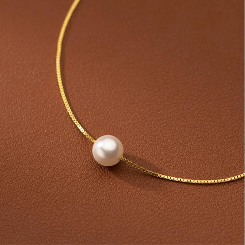 Minimal Pearl Bracelet – 925 Sterling Silver