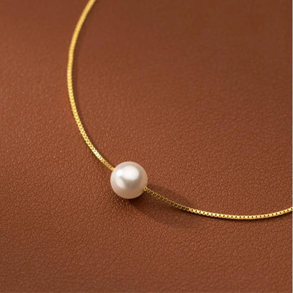 Minimal Pearl Bracelet – 925 Sterling Silver