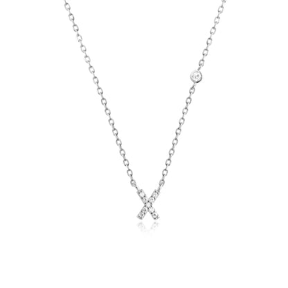 Initial Letter Necklace (A–Z) – 925 Sterling Silver