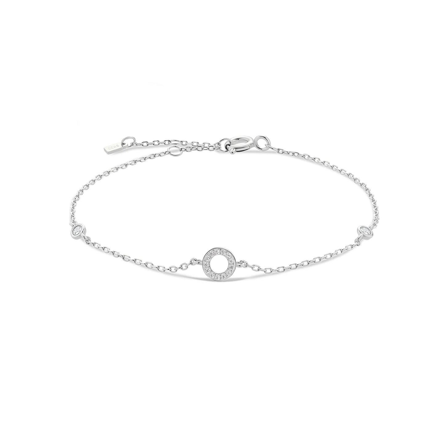 Initial Letter Bracelet (A–Z) – 925 Sterling Silver