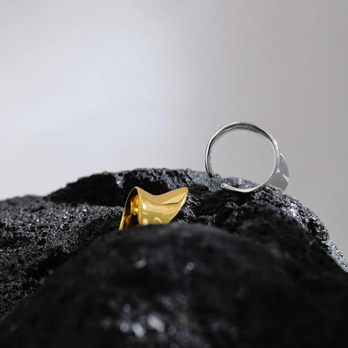 Chunky Sterling Silver Ear Cuff | Clip-On Ear Wrap