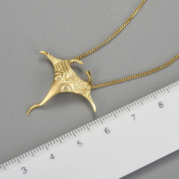 Manta Ray 925 Sterling Silver Necklace