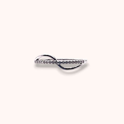Infinity Twist S925 Sterling Silver Ring