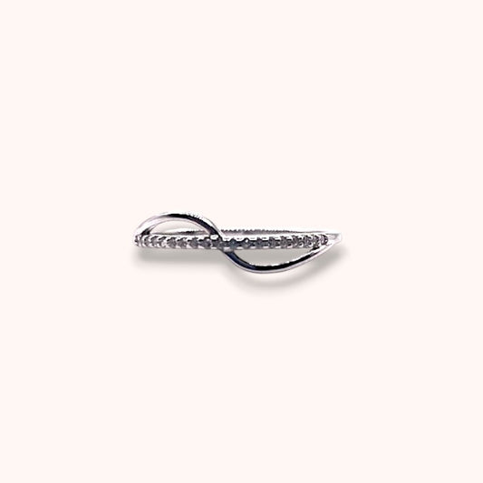 Infinity Twist S925 Sterling Silver Ring