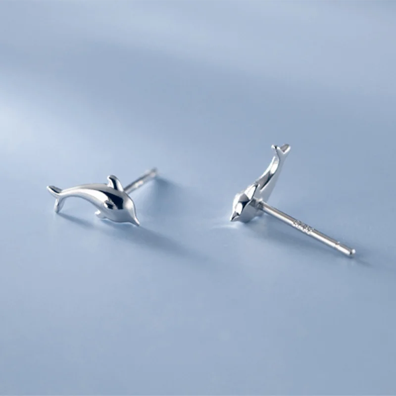 Dolphin Studs 925 Sterling Silver