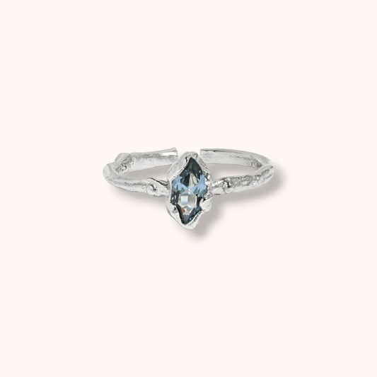 Moonlit Adjustable 925 Sterling Silver Ring
