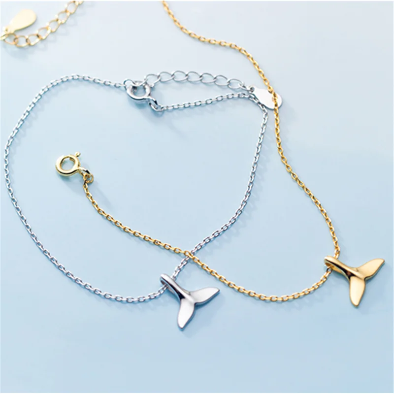 Mermaid Tail 925 Sterling Silver Bracelet