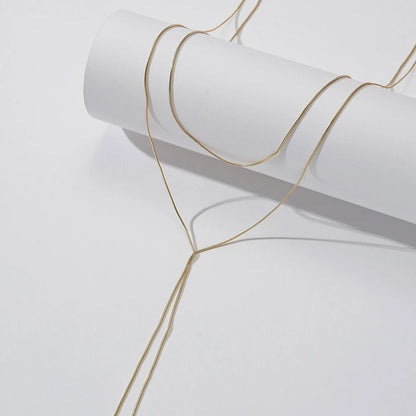 Minimal Y Drop Necklace – 925 Sterling Silver