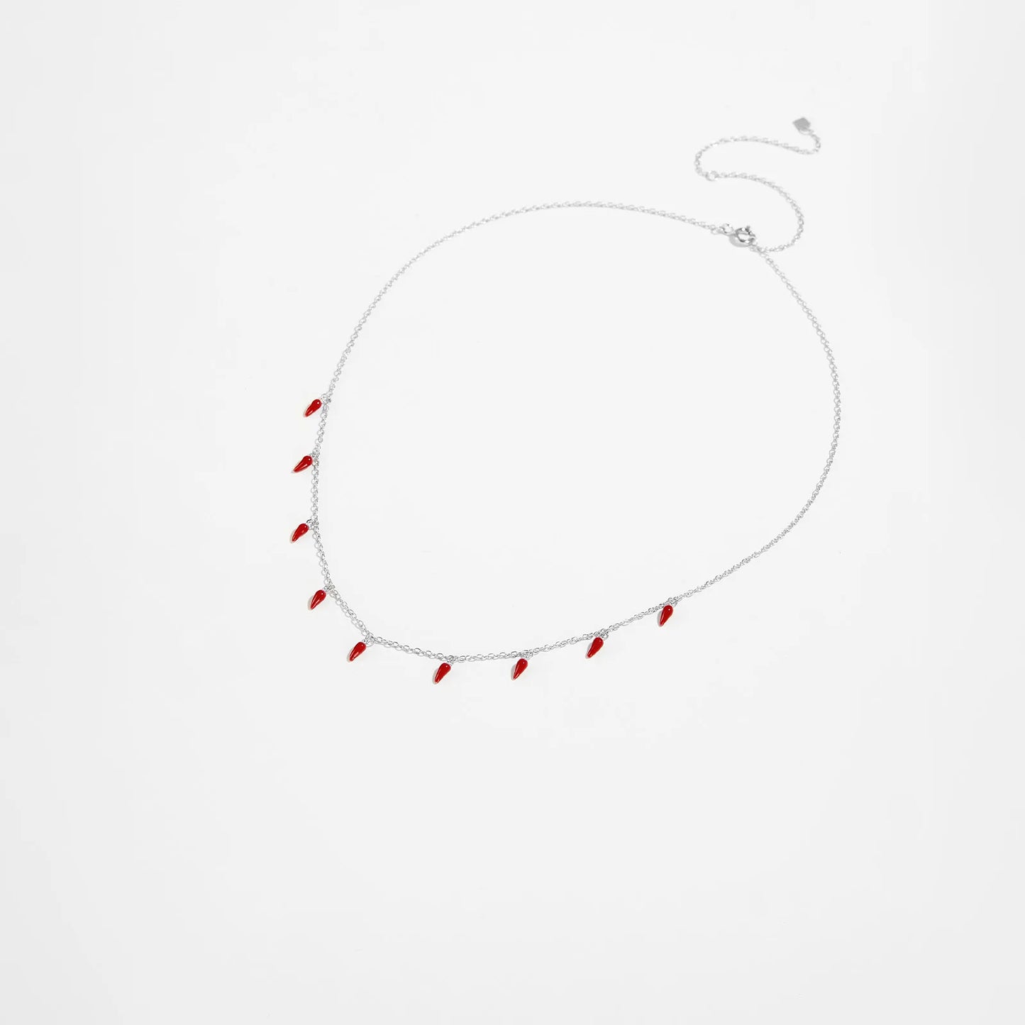 Red Chili Spicy Charm 925 Sterling Silver Necklace