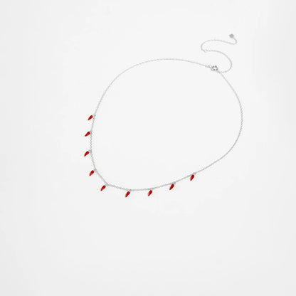 Red Chili Spicy Charm 925 Sterling Silver Necklace
