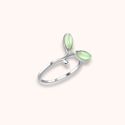 Green Sprout 925 Sterling Silver Ring