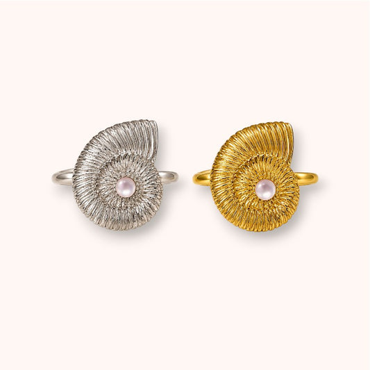Bold Shell 925 Sterling Silver Ring