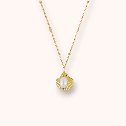 Mermaid Treasure Pearl 925 Sterling Silver Necklace