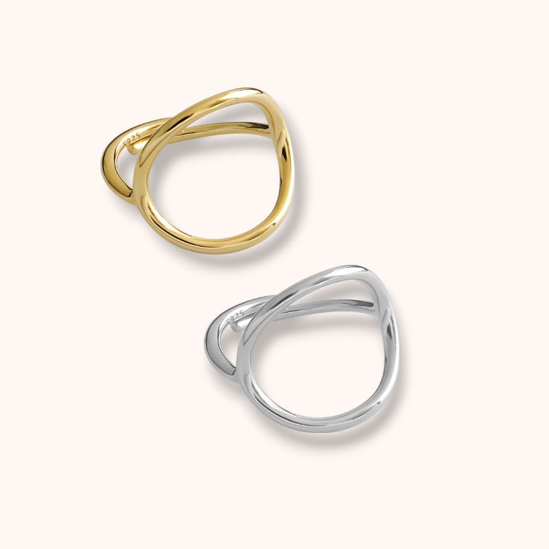 Ocean Loop 925 Sterling Silver Ring