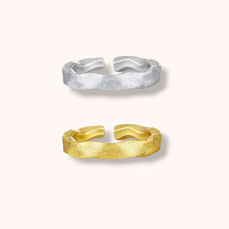 Matte Tide 925 Sterling Silver Ring