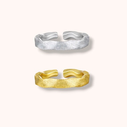 Matte Tide 925 Sterling Silver Ring