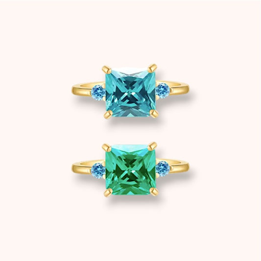 Ocean Crystal 925 Sterling Silver Ring
